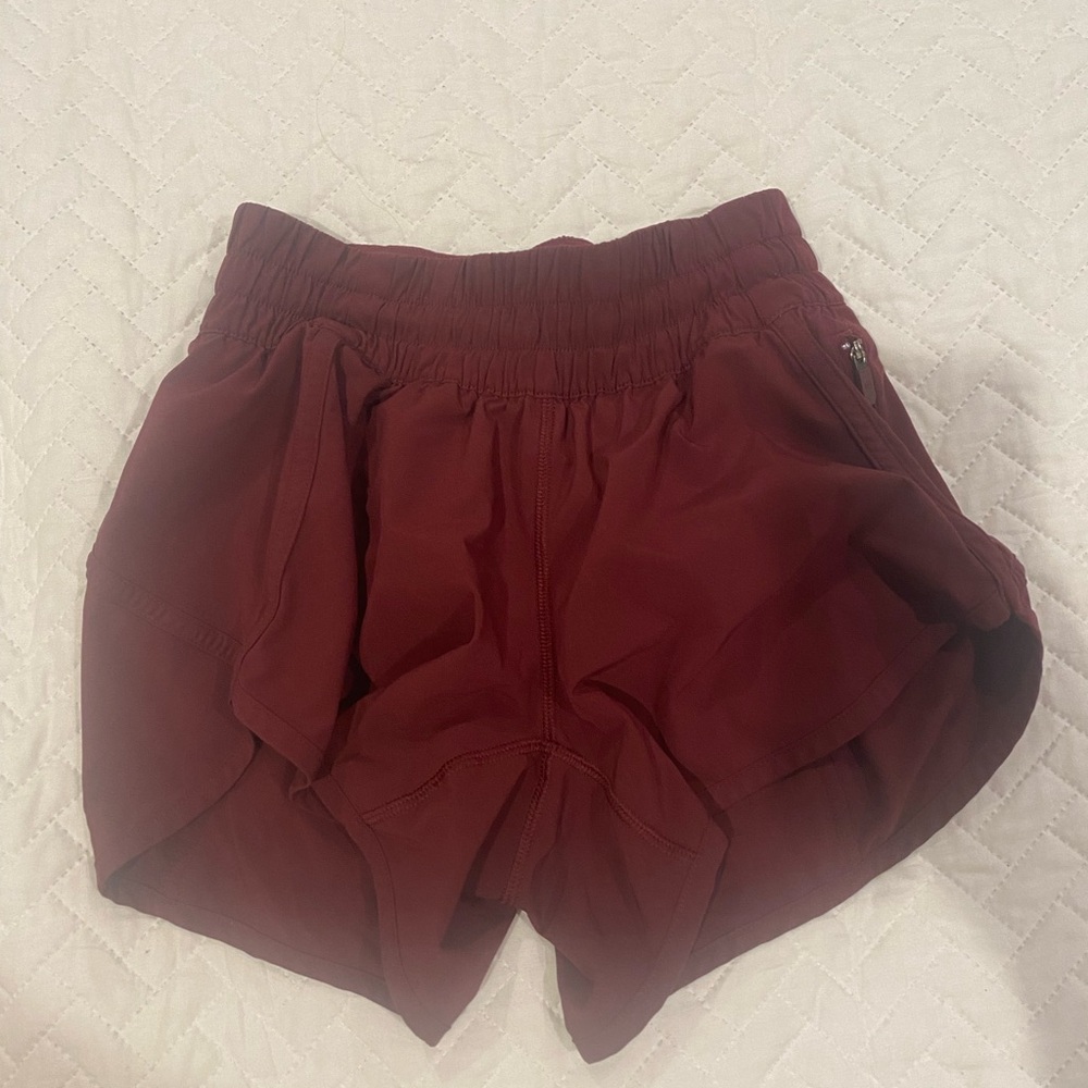 Maroon Tracker V Lululemon Shorts Size 4